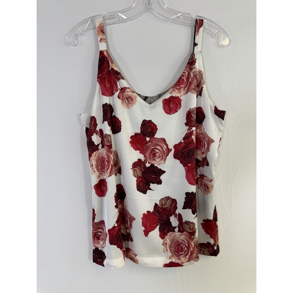 White House Black Market Reversible Tank Women's Sz L NWOT Summer Resort Casual - Picture 3 of 11